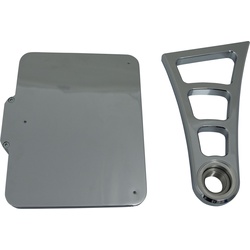 Heinz Bikes Side Mount, Kennzeichenträger - Verchromt - 210 x 170 mm