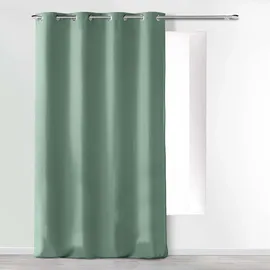 Douceur d'intérieur Douceur d'Intérieur, Ösenvorhang, 140 x 260 cm, Salbei, Mikrofaser, einfarbig