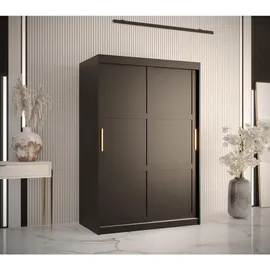 abiks möbel Schwebetürenschrank RAMIRO 120 x 200 x 62 cm Schwarz