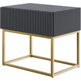 Selsey Nachtschrank Veldio 50 x 44 x 0 cm Schwarz