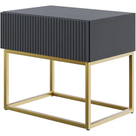 Selsey Nachtschrank Veldio 50 x 44 x 0 cm Schwarz