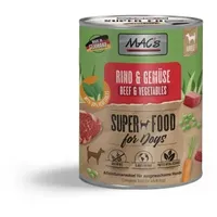 MAC's Nassfutter für Hunde 6 x 800 g - Rind & Gemüse