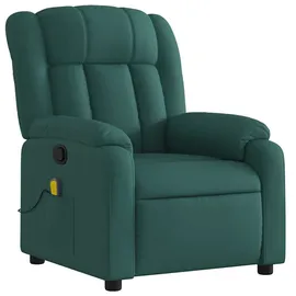 vidaXL Massagesessel Dunkelgrün Stoff 92 x 98 x 92 cm Grün mit Fernbedienung