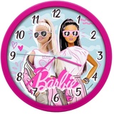 Kids Licensing Barbie KL87045 Wanduhr, Farbig, 25 cm
