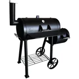 Smoker Portland, schwarz, Grillrost 67x34cm schwarz