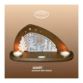 Weigla Teelichthalter "Bescherung" für 2 Teelichter