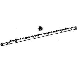 Panasonic Ersatzteil EY 3654 NR. 49 Rack Zahnstange