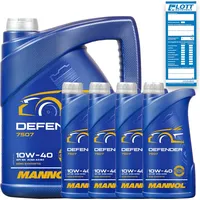 9L MOTORÖL MANNOL DEFENDER 10W-40 10W40 MOTORENÖL MN7507-5 passend für MB 229.1 + VW 505.00