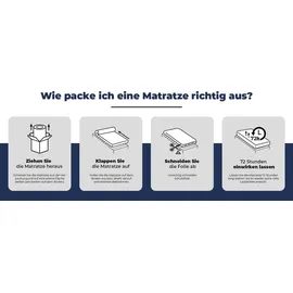 ADAMS GROUP Matratze 180x200 cm Prestige Sleep 7 Zonen H3 H4 Taschenfederkern Kokosmatte Höhe 23 cm