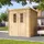 TIMBELA Gartenhaus M309C 2,04 x 2,04 m Beige