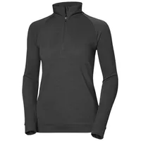 HELLY HANSEN W Inshore 1/2 Zip Pullover, Ebenholz, M