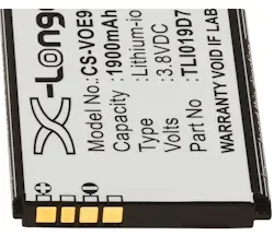 Powery Akku passend für Handy, Smartphone Alcatel 1 Dual SIM, Vodafone Smart E9, Typ TLI019D7 u.a.