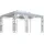 vidaXL Pavillon 3 x 4 m weiß inkl. Doppeldach & LED-Lichterkette