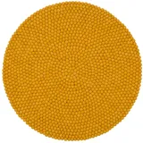 myfelt - Klara Filzkugelteppich Ø 140 cm, senfgelb