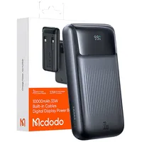 Mcdodo MC-0231 Digital Dis 33w 10000mAh, Powerbank - Black