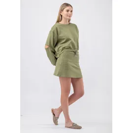 Tom Barron Freizeitanzug Sweatshirt und Rock Khaki/S
