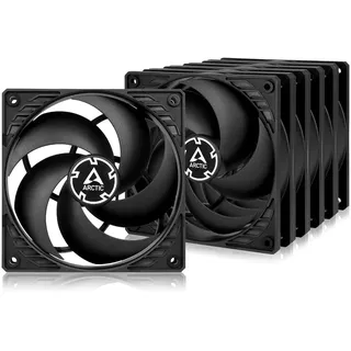ARCTIC P12 PWM PST (5 Stück),PC Lüfter, 120 mm PWM PST, Gehäuselüfter optimiert für statischen Druck, Case Fan mit PST-Anschluss, 200–1800 rpm (0 rpm <5%), Schwarz