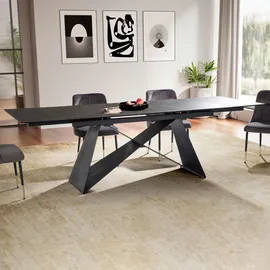 MID.YOU Esstisch 95 x 78 x 180 cm schwarz