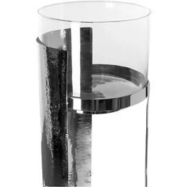 Fink Windlicht MANIAC Edelstahl/Glas Silber