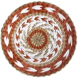 Obelunrp Boho Wanddekor, hängende gewebte Wandkorb Chic Boho handgefertigte Körbe Moderne Bauernhaus und rustikaler Wanddekoration 1, Durchmesser 35 cm, Korbwanddekoration