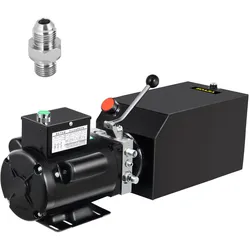 VEVOR Hydraulikaggregat Auto Lift Hydraulisch Netzteil Pumpe Schwarz 2950 Psi Auto-Werkstatt
