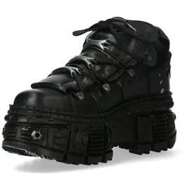 New Rock M-WALL106-S25 Unisex Boot schwarz EU44 Leder Gothic, Industrial, Punk, Rockwear - 44 EU