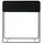 Ferm Living Plant Box 60 x 25 x 65 cm schwarz