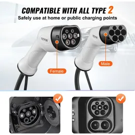 Vevor Typ2 Ladekabel 5 m