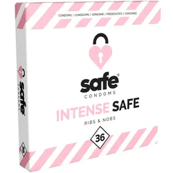«Intense Safe» anregende Kondome für intensive Sicherheit (36 Kondome) 36 St