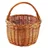 Kobolo Einkaufskorb Weidenkorb rund 19 l 40 x 40 x 25 cm braun