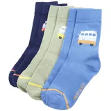 vidaXL Kindersocken 5 Paar mit Bus Kinder Socken Strümpfe Freizeitsocken EU 30-34 - 30-34