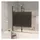 vidaXL Faltbare Duschkabine ESG 100x140 cm Schwarz