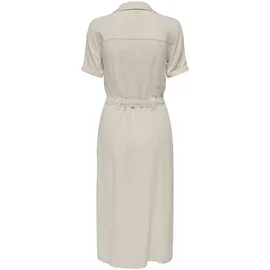 Only Kleid Shirtkleid Beige S