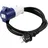 McPower CEE-Adapter 1300517, Länge 1,5 m, Schutzkontakt 230 V auf CEE 16 A | 230 V, IP44,