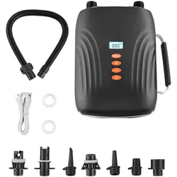 VEVOR Paddleboard Pumpe Wiederaufladbare 20PSI SUP Luftpumpe Schwarz 12V DC