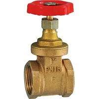 Riegler Muffen-Absperrschieber, ohne Spindelhub, Messing, G 3/4, DN 20