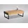 M2 Kollektion Couchtisch Linz Braun Wildeiche 110 x 35 x 60 cm
