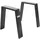 ML-Design 2er Set Tischbeine Loft 44x42 cm Industrial, Stahl Industriedesign, U-Form, Metall Tischgestell scandic, Tischkufen Tischuntergestell Möbelfüße Bankkufen Bankgestell Bankbeine