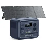 BLUETTI Elite 100 V2 (Bio-basierte) Tragbare Powerstation mit 200W Solarpanel, 1024Wh LFP Batterie Backup mit 2 1800W AC Ausgängen, ISCC PLUS-zertifizierte Eco-Shell, Ideal für Camping, Stromausfälle