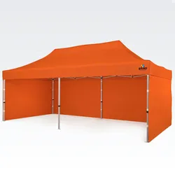 Pop up zelt 3x6m - mit 3 Wänden - Orange