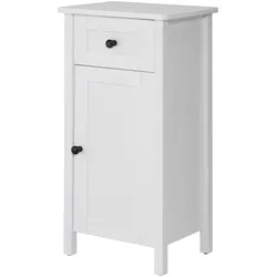 Unterschrank WELLTIME "Sylt", weiß, B:40cm H:83cm T:31cm, Massivholz, Massivholz, Schränke, Breite 40 cm, aus Massivholz Kiefer