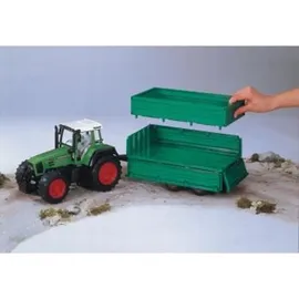 Bruder Profi Tandemachs-Transportanhänger mit Aufsteckbordwand (02010)