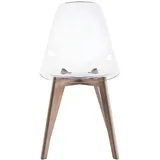 vente-unique Esszimmerstuhl Audra Polycarbonat transparent 2