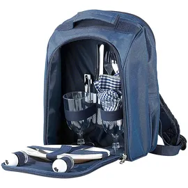 Xcase Thermo-Picknick-Rucksack mit Kühlfach Schwarz 2 Personen