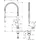 Axor Montreux Semi-Pro 210 Niederdruck edelstahl finish 16582800