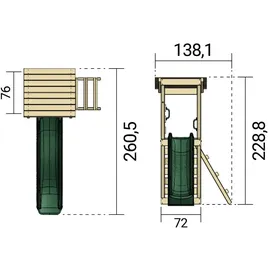 Weka Spielturm Nizza Natur