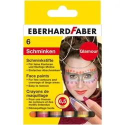 FABER 579102 Schminkstifte 6er Karton Glamour