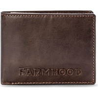 Farmhood Nashville Geldbörse RFID Schutz Leder 13 cm Braun
