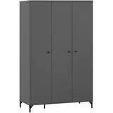 Schildmeyer Kleiderschrank Smash, anthrazit, 118,8 x 60 x 191,2 cm