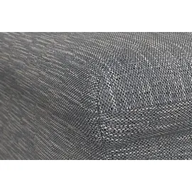 DOMO collection Hocker DOMO COLLECTION "Topper", grau (weiß, grau), B:93cm H:40cm T:69cm, Hocker, Polsterhocker, mit Wellenunterfederung, auf Kunststoffgleitern